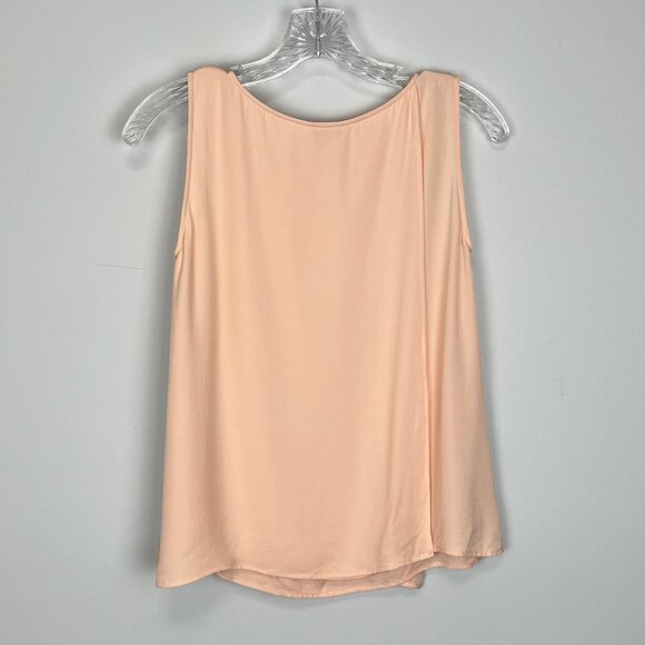 Theory Womens Maidena W Tank Silk Pink Peach Sleeveless Blouse size P PT XS - Picture 5 of 11